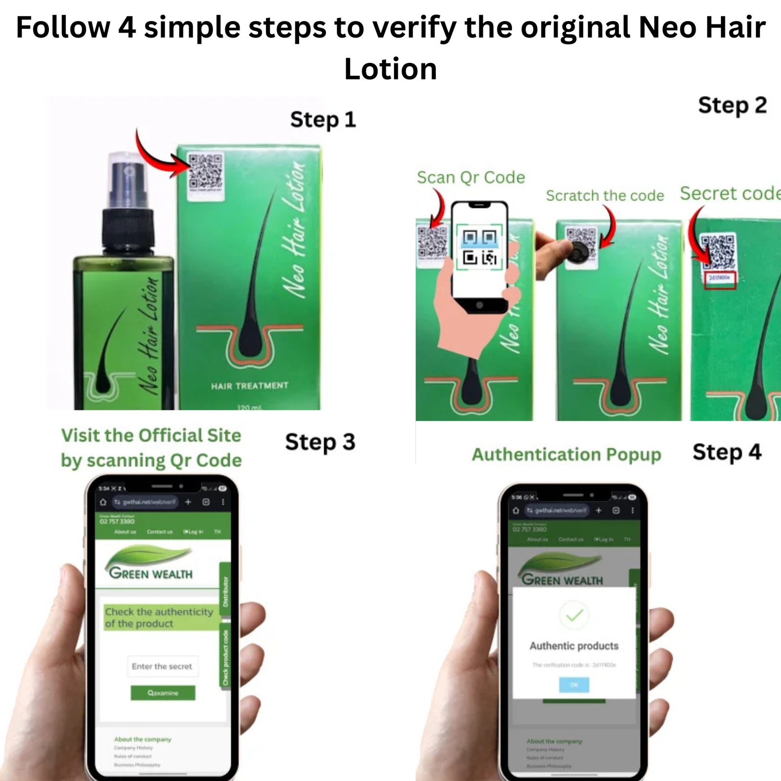 Neo Hair Lotion – 100% Original Green Wealth from Thailand | Herbal Scalp Care Lotio - Image 2