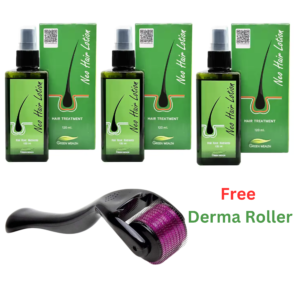 1️⃣ Neo Hair Lotion Pack of 3 with Free Derma Roller 1.5mm